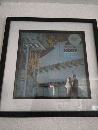 Martin Gore & Dave Gahan Depeche Mode Signed Autograph Album Split Mix
