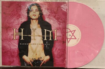 HIM - Razorblade Romance LP 2004 Jimmy Franks Records [Limited Pink Vinyl] EX