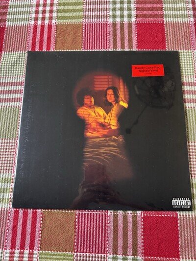 Selena Gomez Benny Blanco - I Said I Love You First SIGNED Vinyl Candy Cane Red