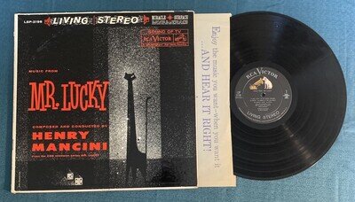 HENRY MANCINI - Music From MR. LUCKY. 1960 RCA LP VG/VG Inner