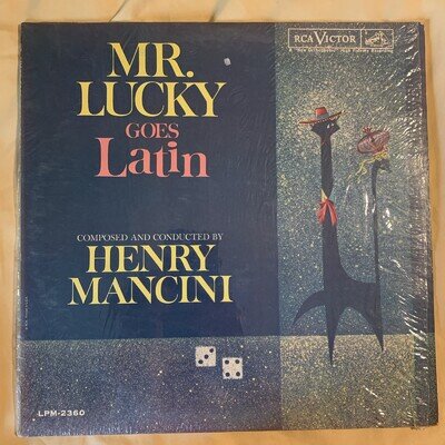 Mr. Lucky Goes Latin Soundtrack Henry Mancini Vinyl LP Record Album In Shrink