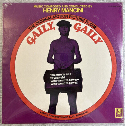 New / Sealed HENRY MANCINI "Gaily, Gaily (The Original Motion Picture Score)" LP