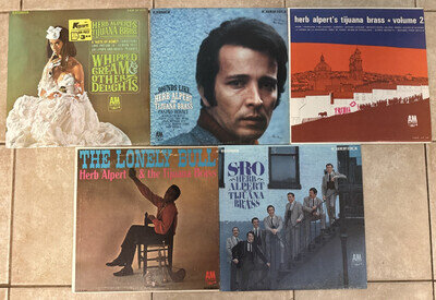 Lot of 5 Herb Alpert and the Tijuana Brass Vinyl Records VG++
