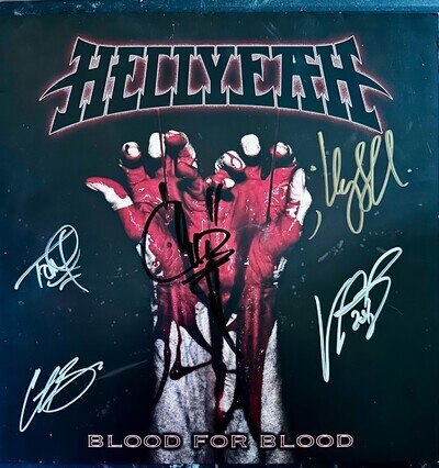 Hellyeah – Blood for Blood (2014) LP – Signed by Full Band incl. Vinnie Paul -EX