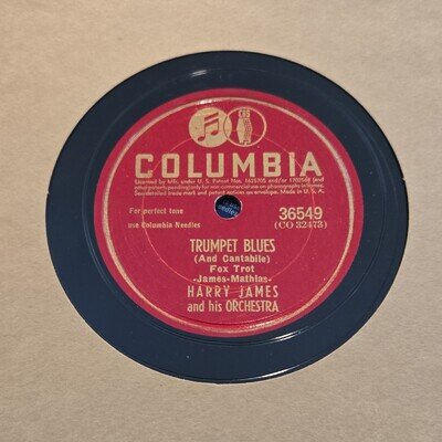 Columbia Harry James and His Orchestra Record Trumpet Blues / Sleepy Lagoon