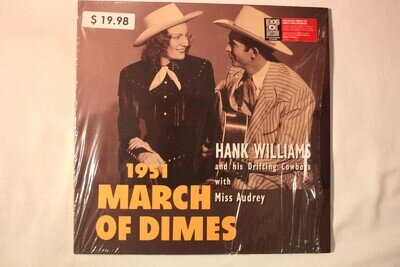 HANK WILLIAMS 1951 MARCH OF DIMES Record Store Day Issue Red Vinyl Shrink M-