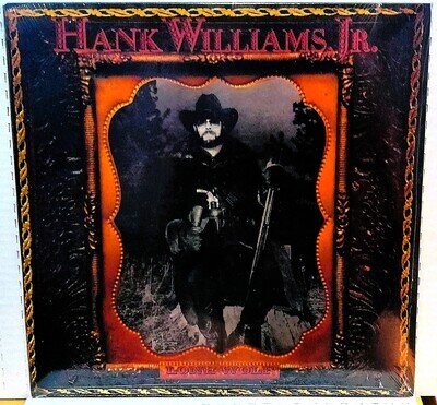 Hank Williams Jr. – Lone Wolf Sealed Vinyl, LP, Album 1990 Country