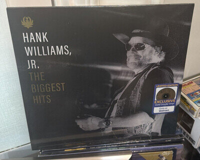 Hank Williams Jr. - The Biggest Hits LP Gold Smoke Vinyl New Sealed