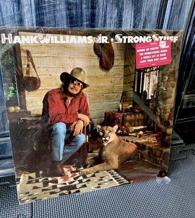 New Sealed! Hank Williams Jr. – Strong Stuff LP Record 1988 Curb Country 33 RPM