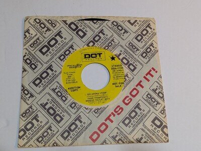 Hank Thompson – Oklahoma Stomp 7" Promo Single 1971 Dot Records Country 45 RPM