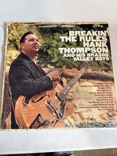 Capitol Records Hank Thompson Breakin' The Rules LP Stereo DT-2575