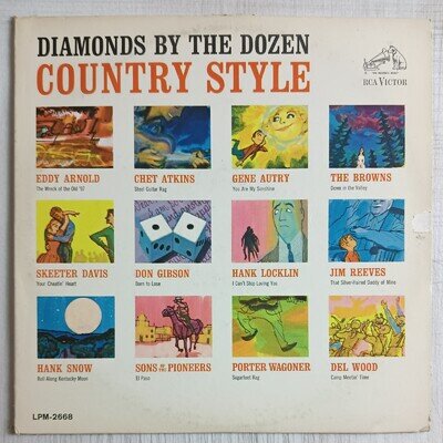 Diamonds By The Dozen Country Style EXC Vinyl LP Record Hank Snow, Eddy Arnold