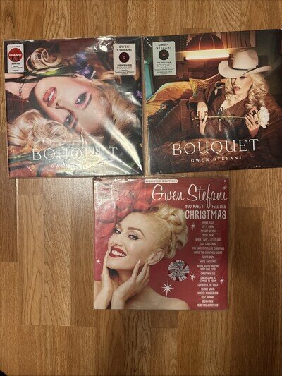 Gwen Stefani Lot Christmas Bouquet 3 LP Set (4 LPs)