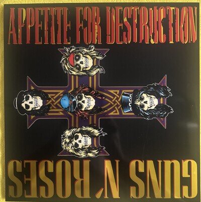 Guns N' Roses, Appetite For Destruction, 2018 Geffen 3 Sided W/ Hologram, NM/NM