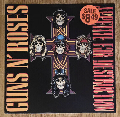 GUNS N' ROSES Appetite For Destruction FACTORY SEALED 1987 FIRST PRESSING