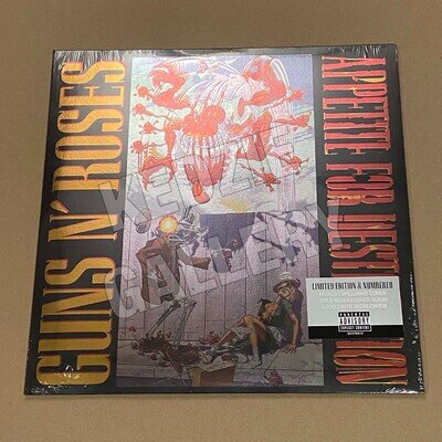 Guns N Roses Appetite For Destruction Limited Edition NUMBERED 0874/3000 LP FOIL