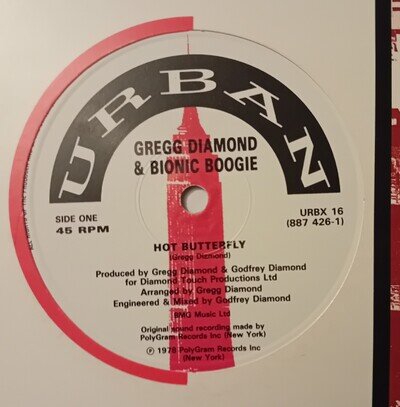 GREGG DIAMOND & BIONIC BOOGIE-HOT BUTTERFLY ( Full Version ) / Plus 2 -UK-1988
