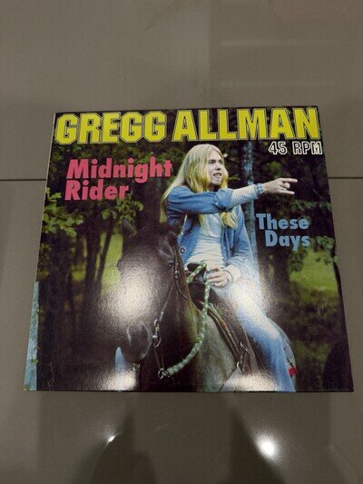 Rock 45 GREGG ALLMAN Midnight Rider These days LP record