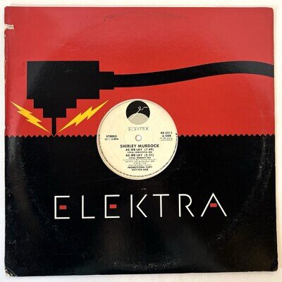 Shirley Murdock As We Lay 1985 12” Promo Maxi Single Vinyl Elektra Record Vinyl