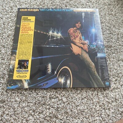 Gram Parsons/Flying Burrito Bros Sleepless Nights LP (2023) NEW Shrink Wrap Tear