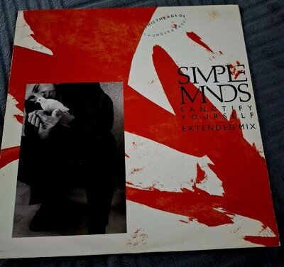SIMPLE MINDS Sanctify Yourself 1986 UK 12" vinyl single original Extended B