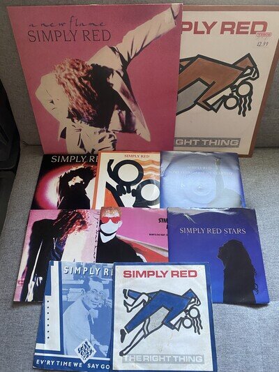 Simply Red A New Flame Vinyl LP 1989 UK-WX242 First Pressing Collection see list