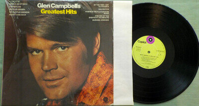 Capitol LP UK Pressing Glen Campbell's Greatest Hits 10 Selections, Plays NM