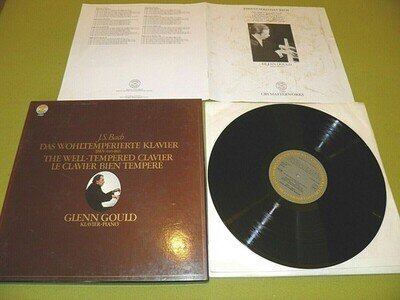 Glenn Gould - Bach BWV 846-893 Well-Tempered Clavier 1975 Germany BOX STEREO NM