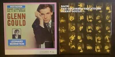 GLENN GOULD 2 VINYL LOT BEETHOVEN & BACH