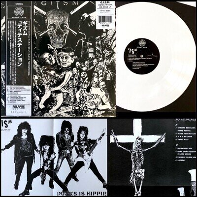 G.I.S.M. Detestation LP White Vinyl-Crow Last Bomb The Shitlickers Poison Idea