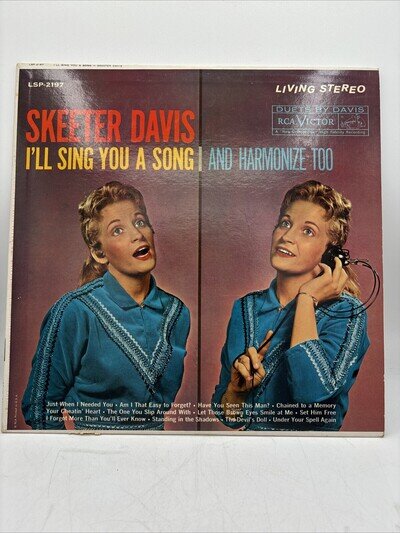 Skeeter Davis I’ll Sing You A Song LP Record Vinyl VG+