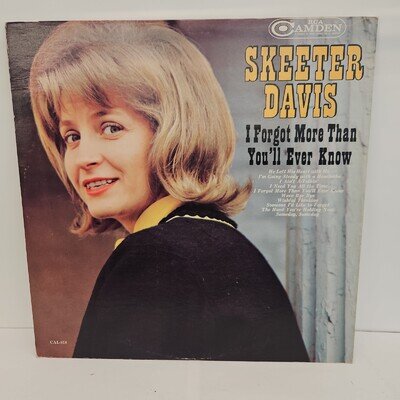 Skeeter Davis I FORGOT MORE THAN YOU'LL EVER KNOW RCA Camden Records