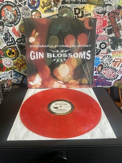 GIN BLOSSOMS Congratulations I’m Sorry VG++ 2LP DESERT ORANGE VINYL