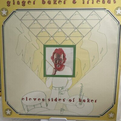 Ginger Baker & Friends Eleven Sides of Baker LP Vinyl Sire Jazz 1976 SA-7532