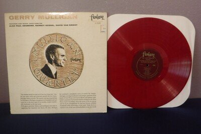 Gerry Mulligan / Paul Desmond Quintet, 1956 Fantasy Records 3220 Red Translucent