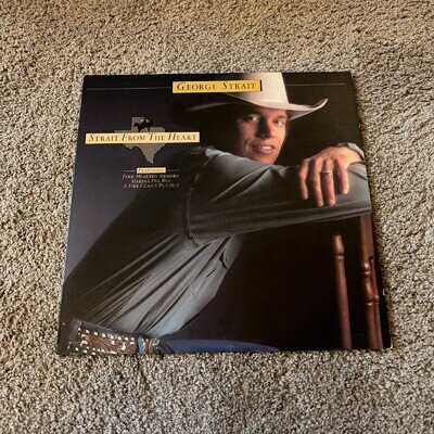 George Strait - Strait From The Heart Vinyl LP Record - MCA Country MCA-39315