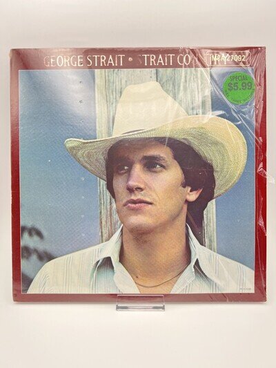GEORGE STRAIT Strait Country Vinyl LP PROMO CLUB STAMP NM Rare MCA Records 1981