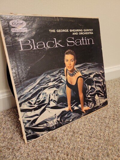 GEORGE SHEARING "BLACK SATIN" LP 12" VINYL EXC CLEAN! CAPITOL Records