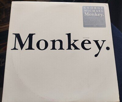 Scarce PROMO George Michael "Monkey" 12" LP 44-07849-81 - Near Mint HYPE STICKER
