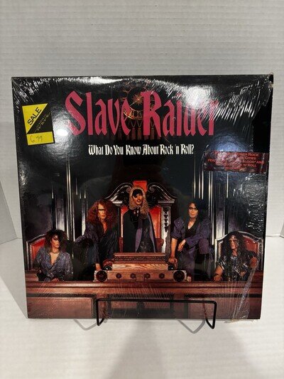 Slave Raider , what Do You Know About Rock ‘N’ Roll? ￼ Vinyl Lp With Hype. 1988￼
