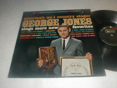 George Jones MORE NEW FAVORITES United LP SHRINK 1964 Country Western Pop Rock