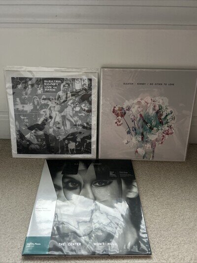 Sleater Kinney Vinyl Lot, 3 Records, Vinyl Box Set, Color Limited Editions, Exc