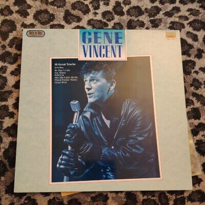 Gene Vincent - Rock 'N' Roll Greats 1986 United Kingdom Mono Vinyl LP E/VG+