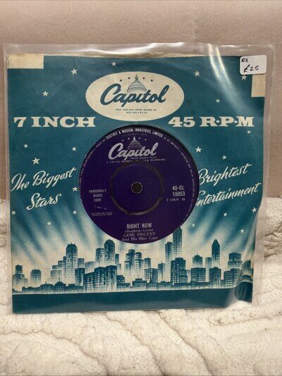 Gene Vincent And His Blue Caps* – Right Now 7” Rockabilly