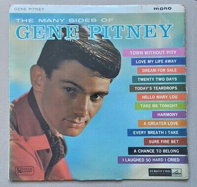 GENE PITNEY VINYL LP THE MANY SIDES OF GENE PITNEY UNITED ARTISTS 1961 (G)