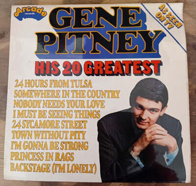 Gene Pitney - His 20 Greatest - VINYL LP.