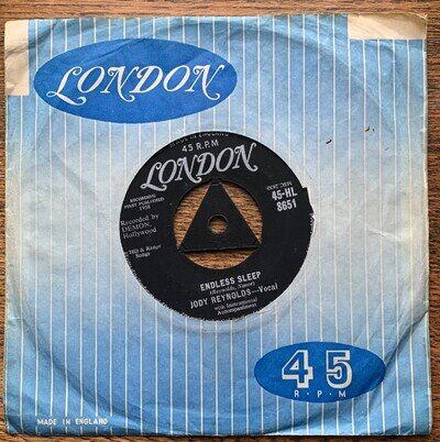 Jody Reynolds Endless Sleep 1958 uk issue 45-HL8651 very good used condition