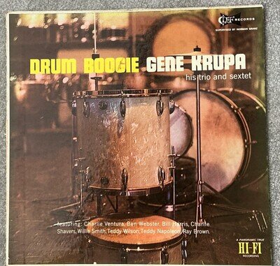 Gene Krupa Trio & Sextet LP Drum Boogie MGC703 1956 Jazz Swing Vinyl EX