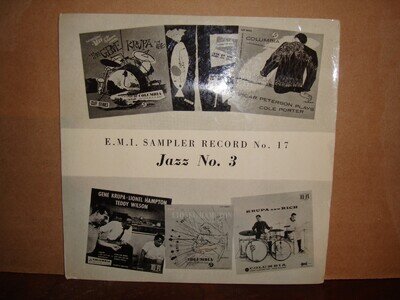 GENE KRUPA, EMI SAMPLER RECORD NO 17 JAZZ, EMI RECORDS DEMO 1960'S EX/EX+