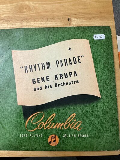 UK COLUMBIA 10" LP RECORD 33 S 1064/GENE KRUPA/RHTYHM PARADE